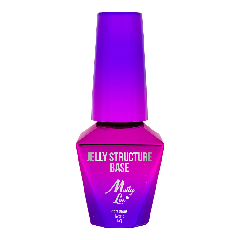 jelly structure clear pink base elastyczna baza do rekonstrukcji 10 ml 1 - Acasa